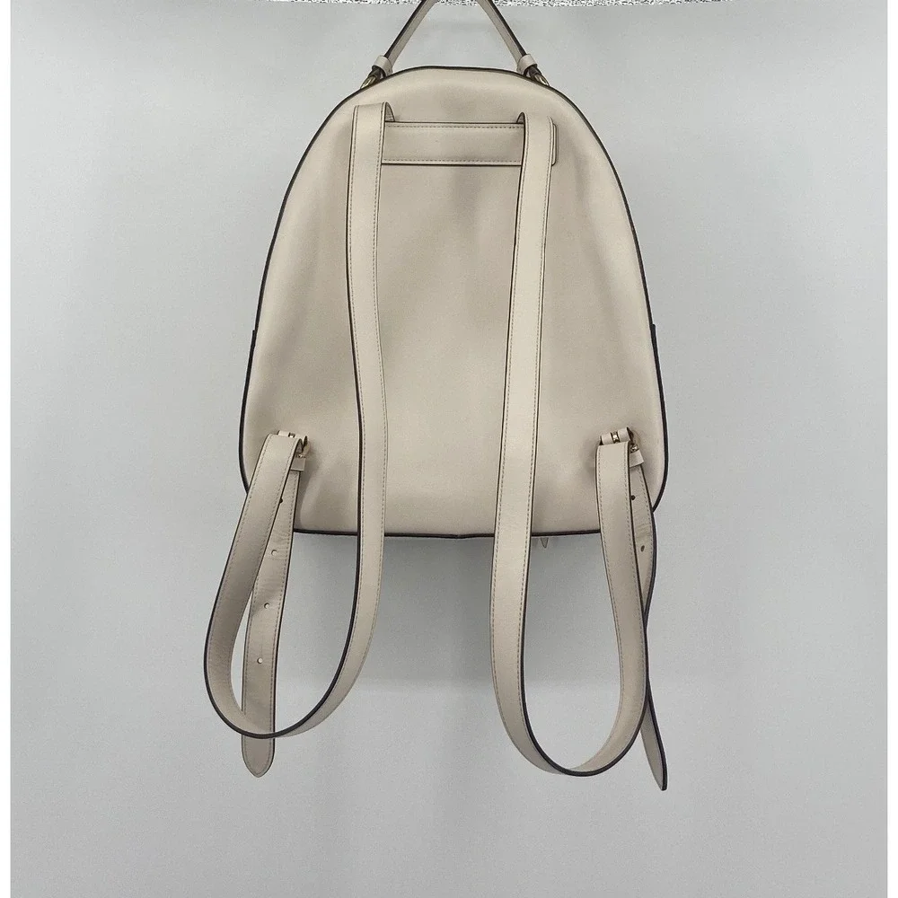 Coach Jordyn Backpack Chalk White Perforated Signature Leather Bag F72645